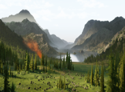 Fond d'écran paysage Microsoft Teams