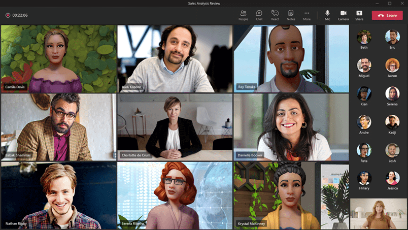 Microsoft-Mesh-arrive-avec-ses-avatars-dans-Teams