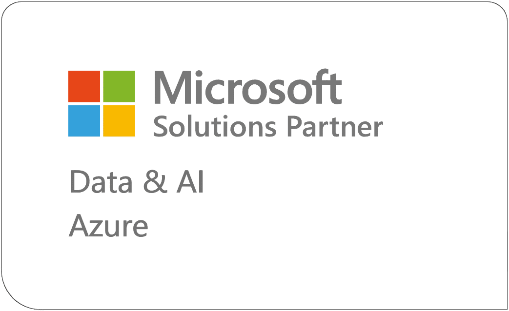 Microsoft Solution Partner badge - Data &amp; AI, Azure