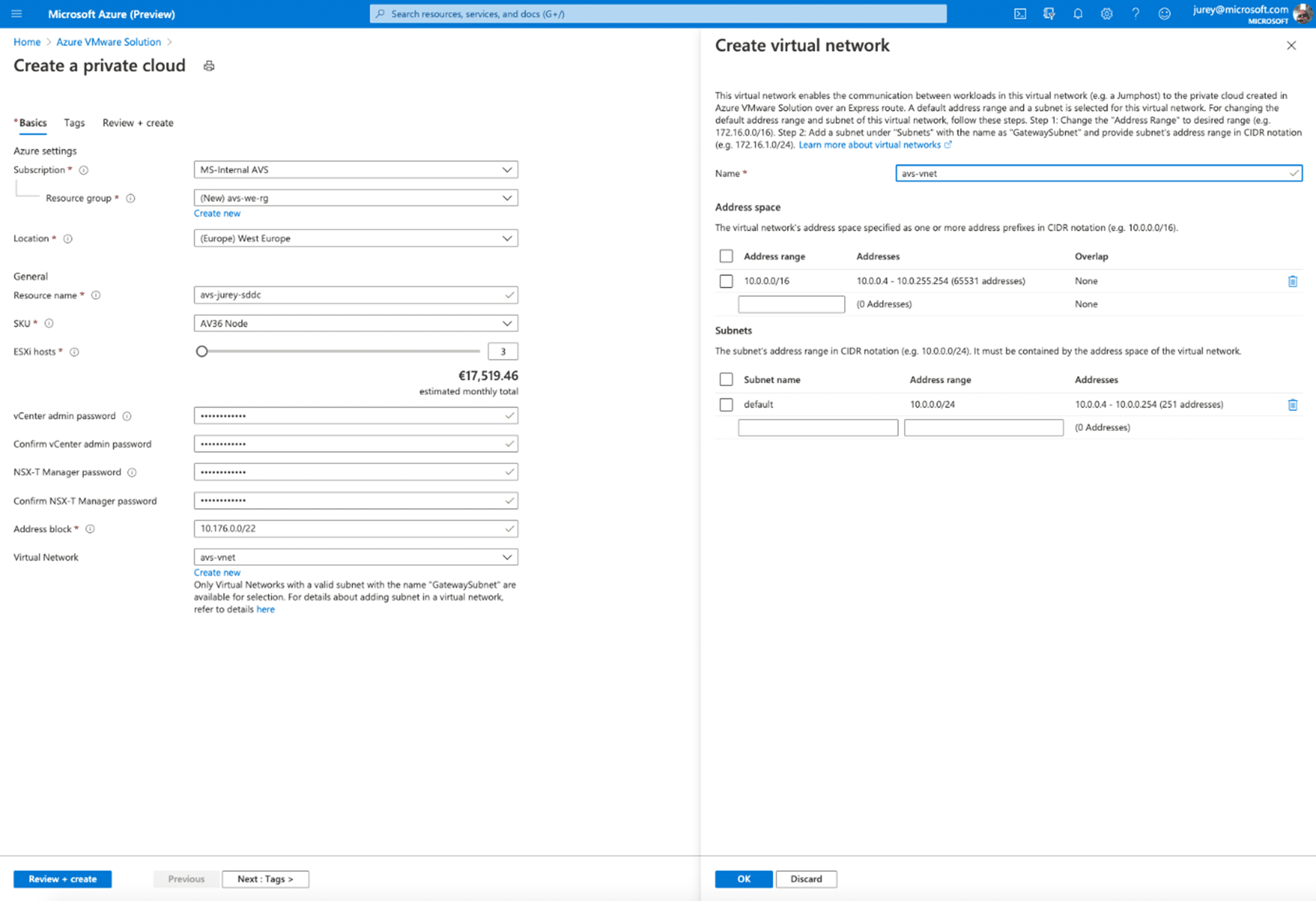 Azure VMWare