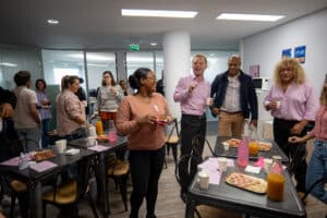 Les Talents Bleus de Blue Soft pour le Goûter Rose à Paris pour l'occasion d'Octobre Rose 2024