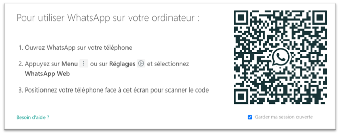 L’authentification par QR code sur WhatsApp Web Sécurité renforcée par l’authentification par QR code sur WhatsApp Web