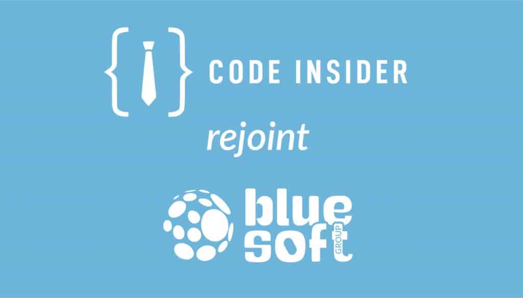 Code Insider rejoint le groupe Blue Soft